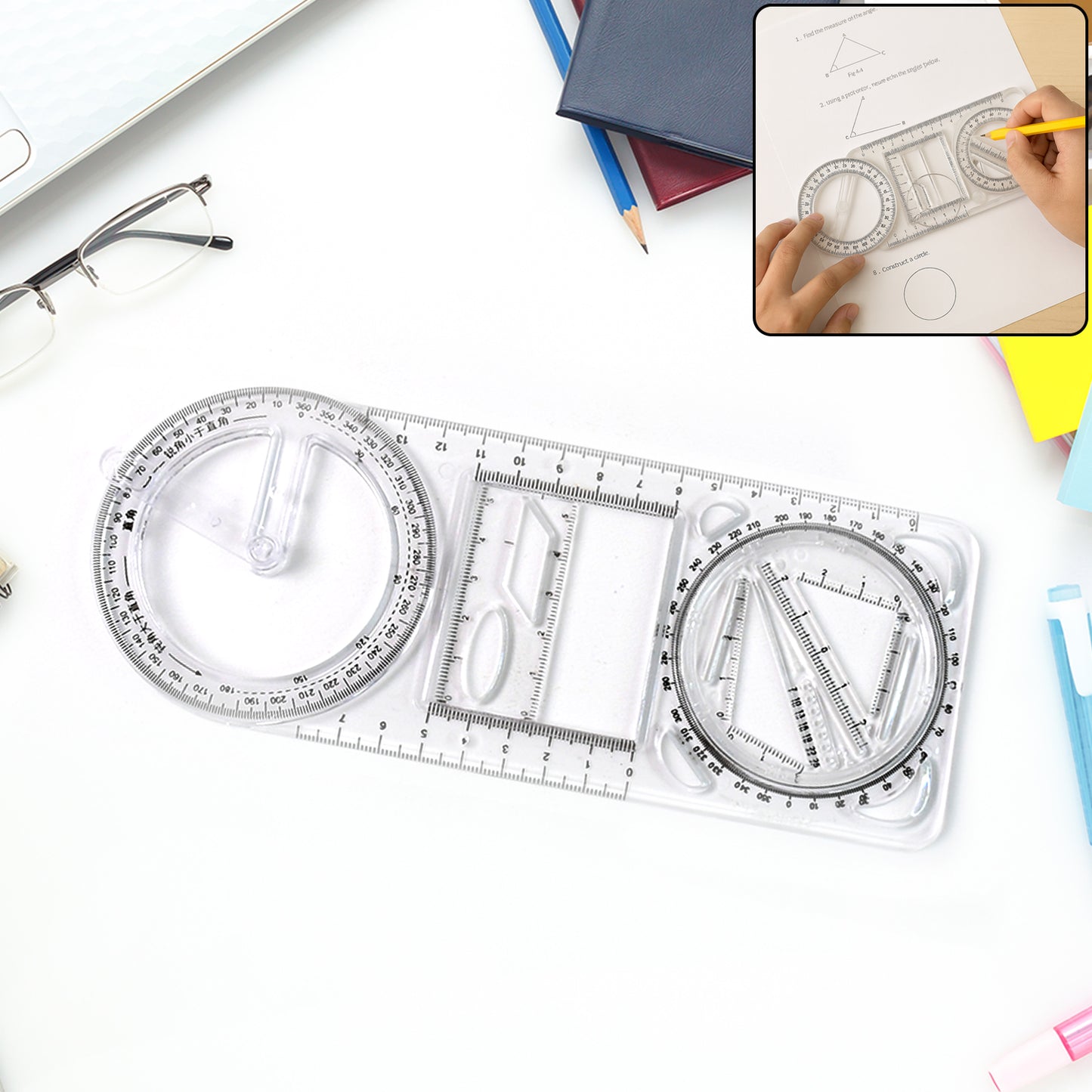 Multifunctional Geometric Ruler - Buy 1 Get 1 Free